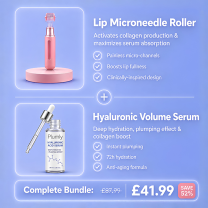 KISS ME KIT: Lip Plumping Roller + Hyaluronic Serum (FREE)